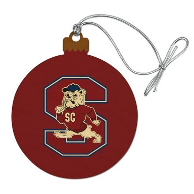 South Carolina State Primary Logo Wood Christmas Tree Holiday Ornament