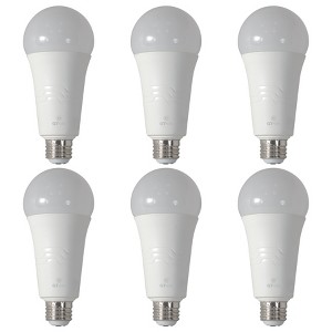 6-Pack 3400 Lumen LED A21 3-Way Bulb 50-200-250W  Bright white/Daylight/Soft white - 1 of 4