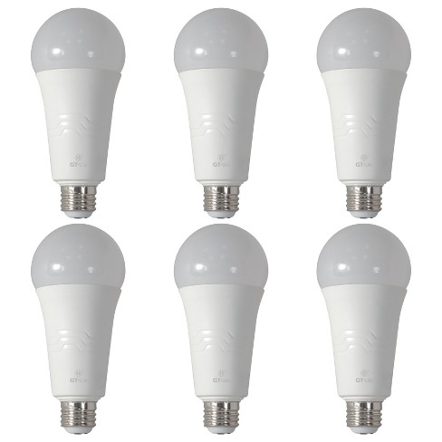 6-Pack 3400 Lumen LED A21 3-Way Bulb 50-200-250W  Bright white/Daylight/Soft white - image 1 of 4