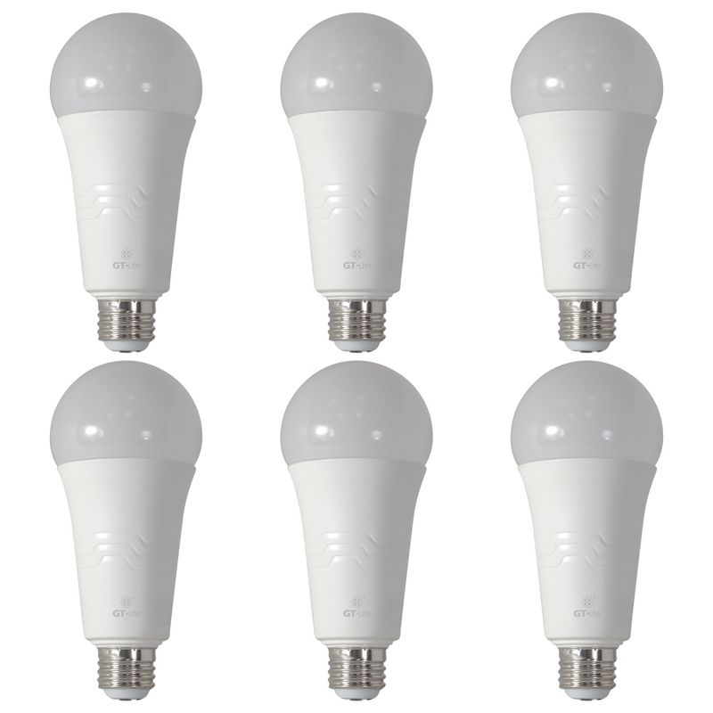 6-Pack 3400 Lumen LED A21 3-Way Bulb 50-200-250W  Bright white/Daylight/Soft white, 3 of 11