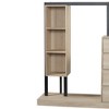 KTMBDW Closet Organizers, Clothing Storage, Modern Wardrobe Cabinet, Closet with 3 Shelves and 4 Drawers for Bedroom - 3 of 4