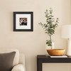 8x8 Black Square Frame with Shatter-Resistant Glass – Display 8x8 Photos or 4x4 with Mat – Wide Modern Design for Wall and Tabletop - 3 of 4