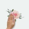 Roses Peel and Stick Giant Wall Decal Pink - RoomMates: Vinyl Botanical Modern Decor, Self-Adhesive 10pc Set - 2 of 4