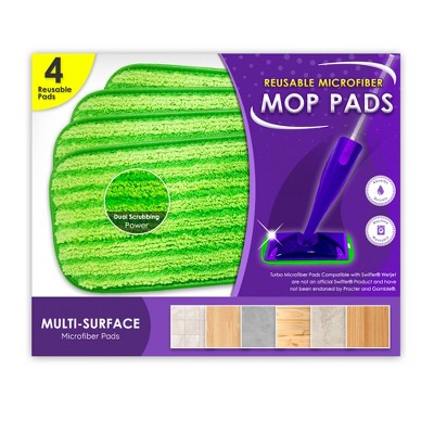 Reusable Mop Pads for Swiffer Sweeper XL, Machine Washable Refill Pads for  Swiffer Extra Large, Microfiber Mop Pads for Hardwood Floor, 3-Packs