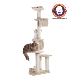 Armarkat 74" H Press Wood Real Wood Cat Tree With Cured Sisal Posts for Scratching, A7463 - 1 of 4