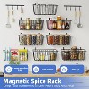 Simple Trending 8 Pack Spice Rack with 8 Hooks For Kitchen, Wall Mount Hanging Spice Organizer For Holds 192 Spice Jars,Bathroom or Pantry Door - 2 of 4
