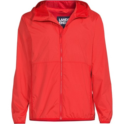 Lands' End Men's UPF 50 Windbreaker Jacket - Large - Bright Cherry — фото 3