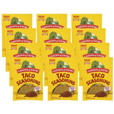 Garden Of Eatin' Taco Seasoning - Case of 12/1.4 oz