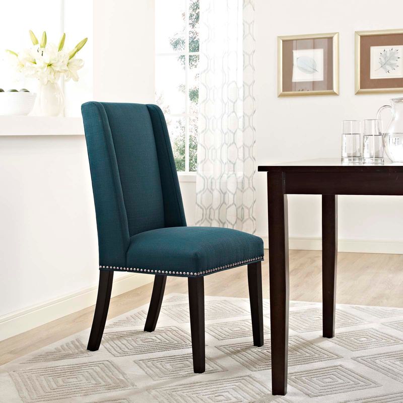 Baron Fabric Dining Chair Azure - Modway, 6 of 8