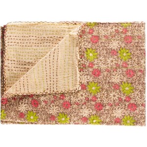 Taj Hotel Kantha Cotton Throw | 50"x70" | C - 1 of 4