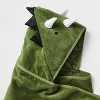 25"x50" Dinosaur Kids' Hooded Towel - Pillowfort™: Lightweight Cotton Velour, Machine Washable, OEKO-TEX Certified - 3 of 4