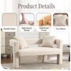 TiramisuBest Modern Chenille Loveseat Sofa, Comfy Upholstered 2-Seater Sofa, Small Loveseat Accent Couch for Living Bedroom Leisure Areas - 3 of 4