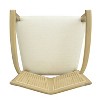 Okak Set of 2 Upholstered Rattan Woven Back Dining Chair Without Arm,Wooden Accent Dining Chairs for Dining Room,Kitchen - 4 of 4