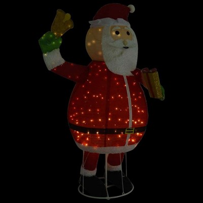 vidaXL 6 ft Christmas Snowman Decoration, Indoor and Outdoor Ornament with Built-in Warm White LED Lights, Festive Multicolored Holiday Decor