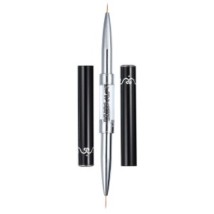 Unique Bargains Nail Art Liner Brushes Nails Gel Polish Painting Nail Art Decorations Design Brush Pen Set Nail Dotting Painting Drawing Pen Black - 1 of 4