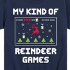 Boys' - Instant Message - My Kind Of Reindeer Games Christmas Short Sleeve Graphic T-Shirt - 2 of 4