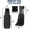 Zone Tech Beaded Seat Cover for Cars - Cooling, Massage Cushion, Car Seat Natural Wooden Beads for Semi Truck, Trailer, Car (Black) - 2 of 4