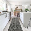 Washable Modern Geometric Rug Non Slip Low Pile Rug Retro Throw Floor Cover Foldable Indoor Carpet for Living Room Bedroom - 2 of 4
