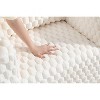 PAGED Sofa with Ottoman, Corduroy Compression Sofa with High-Density Pure Sponge Padding for Living Room, No Assembly Required - 4 of 4