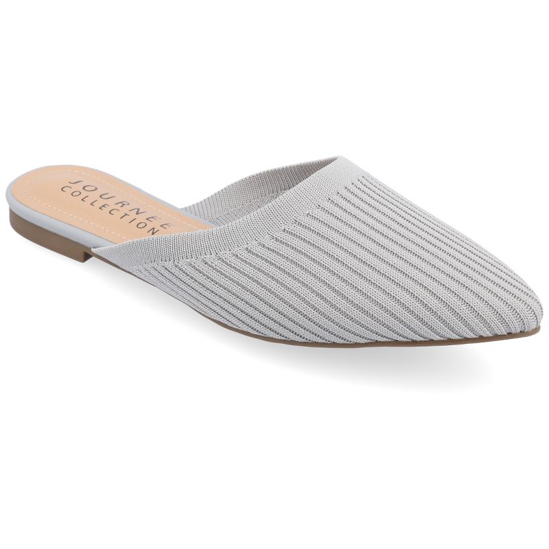 Journee Collection Womens Aniee Slip On Almond Toe Mule Flats, 1 of 10