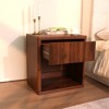 Zeus & Ruta Mid-Century Modern Nightstand with Drawer Storage, Versatile for Bedroom, Living Room, Home Office - 3 of 4
