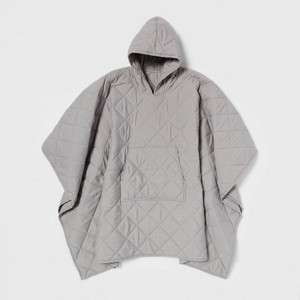 Quilted Wearable Blanket Gray - Room Essentials™ - 1 of 3