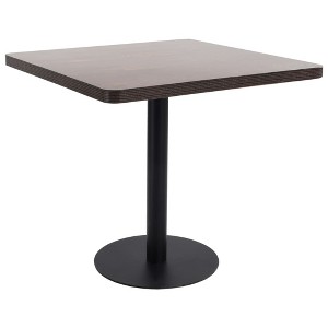 vidaXL Bistro Table Dark Brown 31.5 in.x31.5 in. MDF - 1 of 4