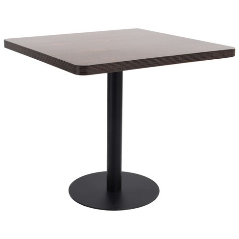 vidaXL Bistro Table Dark Brown 31.5 in.x31.5 in. MDF - image 1 of 4