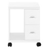 NicBex Modern File Cabinet with Wheels,Vertical Filing Cabinets with 2 Drawers and Open Shelf,Office Cabinet for Home, Office,White/Taupe - 4 of 4
