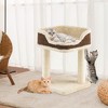 Tangkula Cat Tree Multi-Level Cat Tower w/ Scratching Posts & Large Plush Perch - 4 of 4