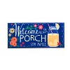 Evergreen Indoor Outdoor Doormat Bundle Set of 5 - Frame and 4 Welcome Seasonal Inserts Pumpkins Lemonade Snowman Floral - 3 of 4