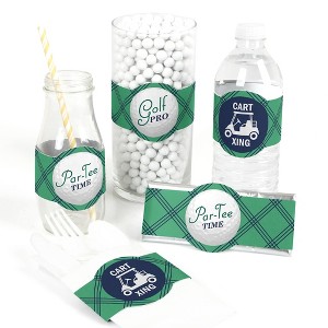 Big Dot of Happiness Par-Tee Time - Golf - DIY Party Supplies - Birthday or Retirement Party DIY Wrapper Favors & Decorations - Set of 15 - 1 of 4