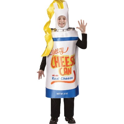 Imposta Costumes Kids' Cheezy Cheese Spray Cheese Costume Bodysuit M White
