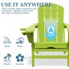 Hyleory Premium Patio Accent Chair with 3-Level Adjustable Backrest & Retractable Ottoman - Durable HDPE Outdoor Lounge Seat - 4 of 4