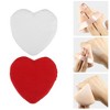 Unique Bargains Soft Heart Shape Puff Loose Powder Blender Beauty Makeup Tool Short Plush 4 Pcs - 3 of 4