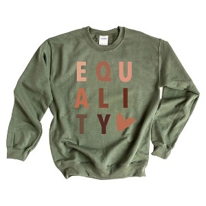 Simply Sage Market Women's Graphic Sweatshirt Equality Heart - 1 of 3