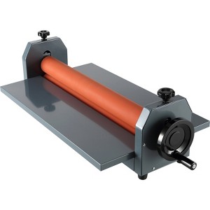 VEVOR 51 Inch Cold Laminator Machine 10mm Manual Vinyl Photo Film Cold laminator Hand Crank Pressure Cold Roll laminator, Grey&Orange - 1 of 4