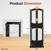 Skyzoo Corner Display Cabinet with RGB LED Lights, 6-Tier Curio Cabinet with glass doors for Collectibles, Home, Office, - 3 of 4