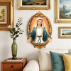 LuxenHome Blessed Virgin Mary Wall Plaque, Oval Religious Decor for Home & Prayer Space Multicolored - 2 of 4