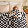 Soft Plush Throw for Couch, Fuzzy Fluffy Microfiber Lightweight Blanket for Bed Sofa All Season Use Black White, Twin 60x80 - 2 of 4
