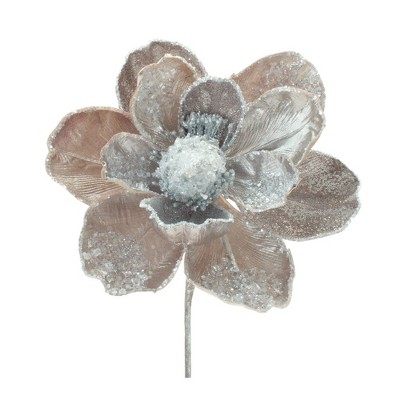 Melrose Beaded Magnolia Stem (Set of 2)