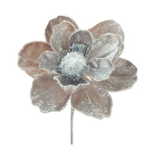 Melrose Beaded Magnolia Stem (Set of 2) - 1 of 3