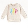 The Juniper Shop Three Skeletons Dancing Neon Toddler Sweatshirt - 2 of 4