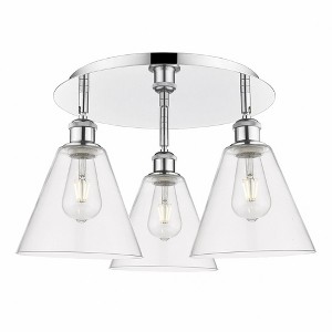 Berkshire - 3 Light Flush Mount In Industrial Style-10.5 Inches Tall and 19.75 Inches Wide - 1 of 1
