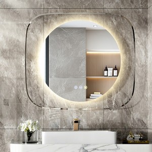 ARTLOGE Modern 31.5in 3 Color LED Bathroom Mirror W/ Backlit Clear Glass Frame Defog Dimmable HD - 1 of 4