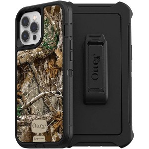 OtterBox DEFENDER SERIES iPhone 12 Pro Max-RealTree Edge Black Graphic (77-65775) - 1 of 4