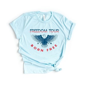 Simply Sage Market Women's Freedom Tour Eagle Short Sleeve Graphic Tee - 1 of 4