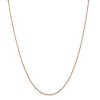 Black Bow Jewelry 0.7mm, 14k Rose Gold, Diamond Cut Ropa Chain Necklace - 3 of 4