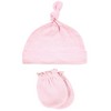Hudson Baby Infant Boy Cotton Cap and Scratch Mitten Set, Leopard, 0-6 Months - 4 of 4