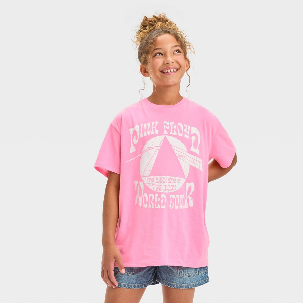 Girls Oversized Pink Floyd Graphic T-Shirt